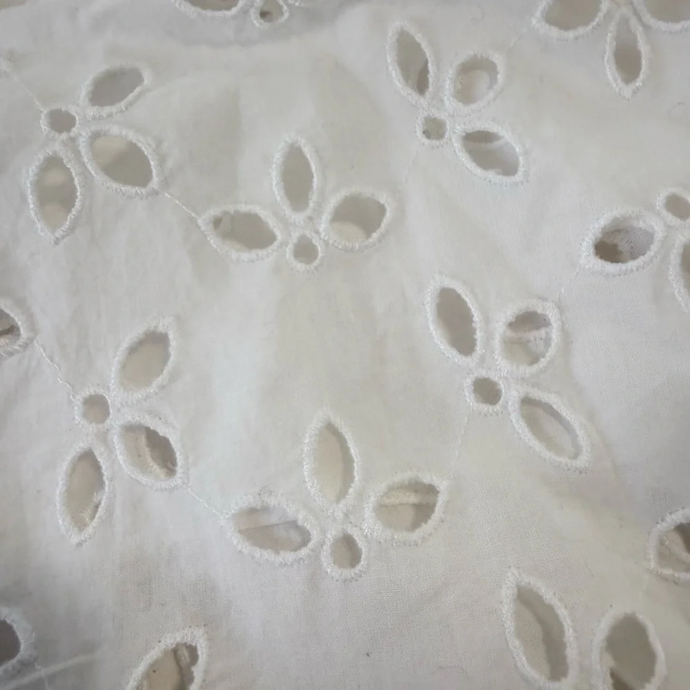 J. Crew Spring‎ Garden Eyelet 100% Cotton Blouse Top Size 24